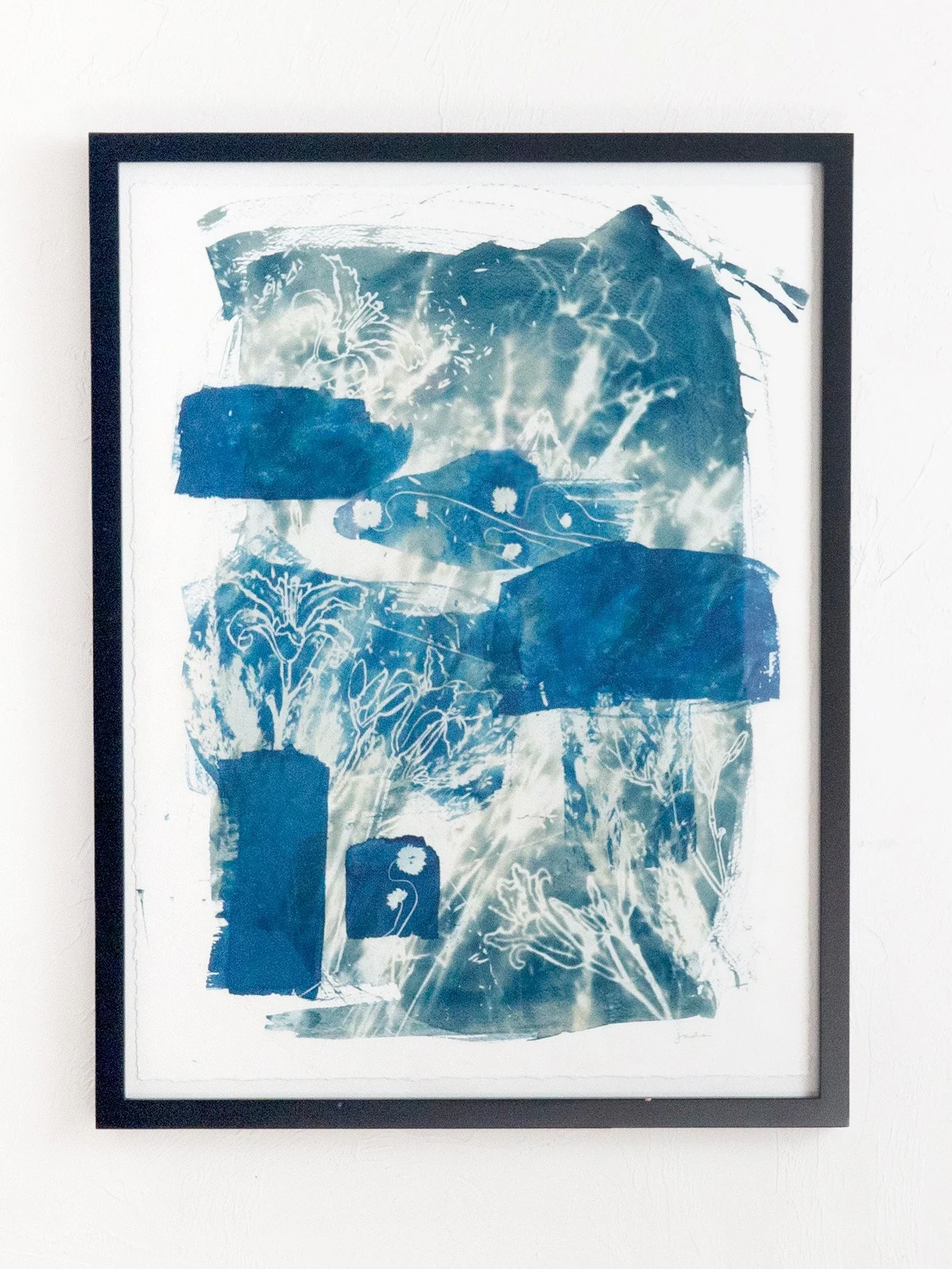 July, 18" x 24", cyanotype on paper