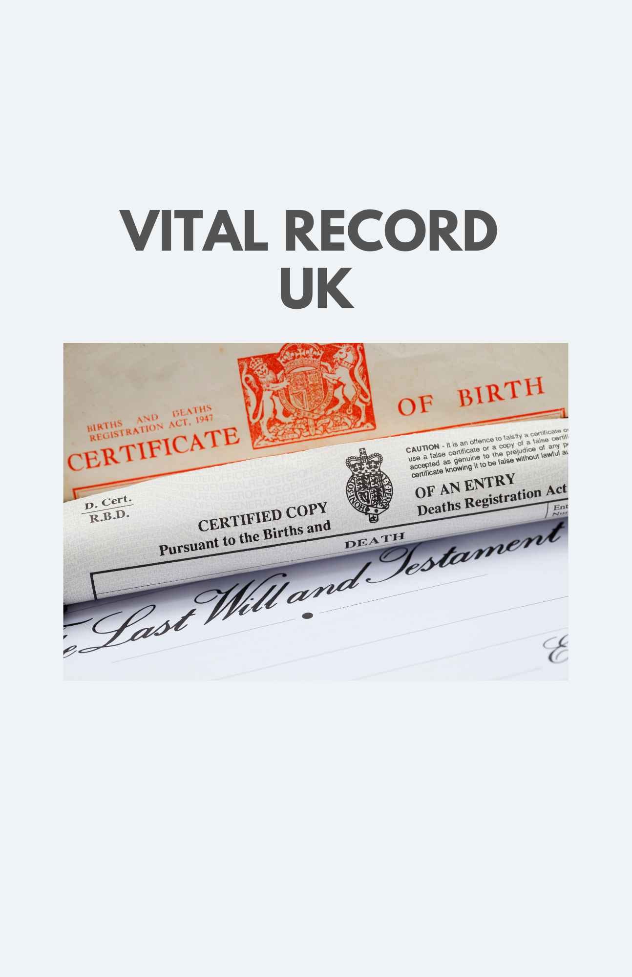 Vital Record - UK