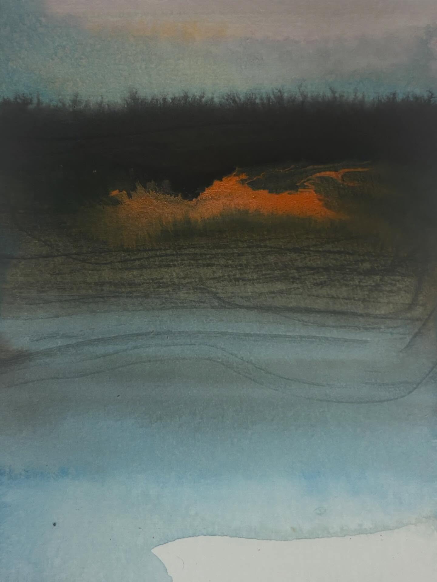 Watercolor and ink on paper (A4, 2026)