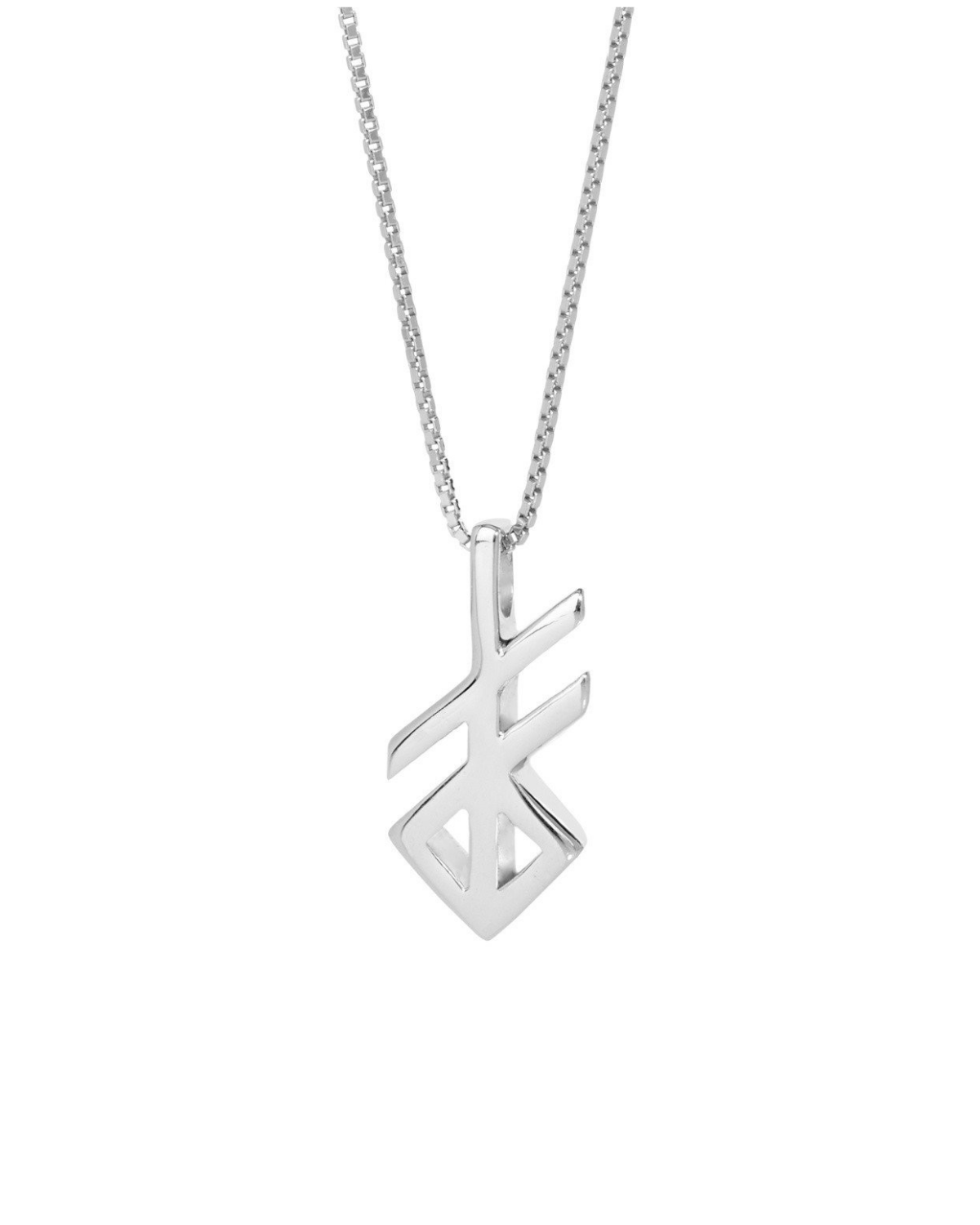 Silver Runic Creation Necklace