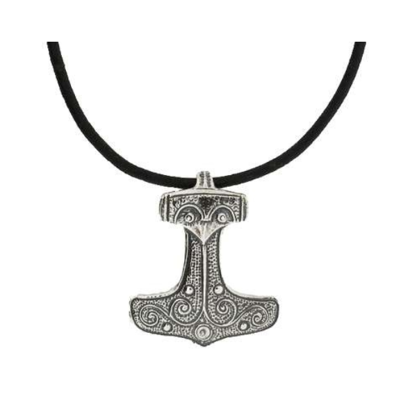 Jewelry Trends Thor's Hammer Celtic Norse Sterling Silver Pendant with |  Jewelry Trends