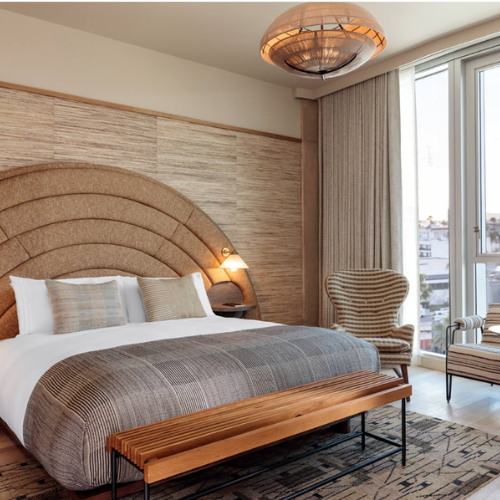 Bedroom suite Santa Monica Proper Hotel. Photo credit Proper Hotel website.