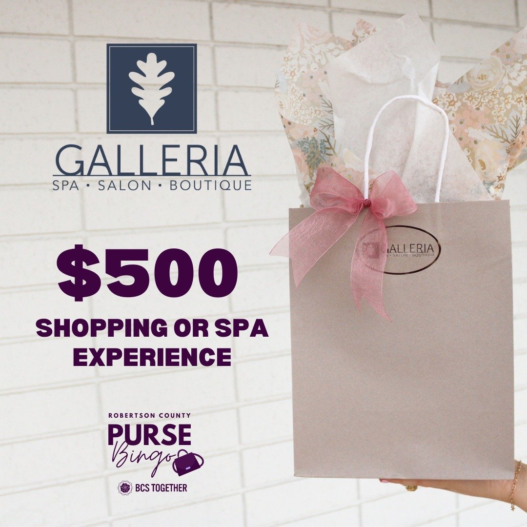 Today is your LAST CHANCE to purchase a raffle ticket to win a $500 gift certificate to @galleriassb!

What can you use this gift card for?
💜 Indulge yourself in one of their luxury spa experiences such as a facial and a massage
💜 Get a top-notch h