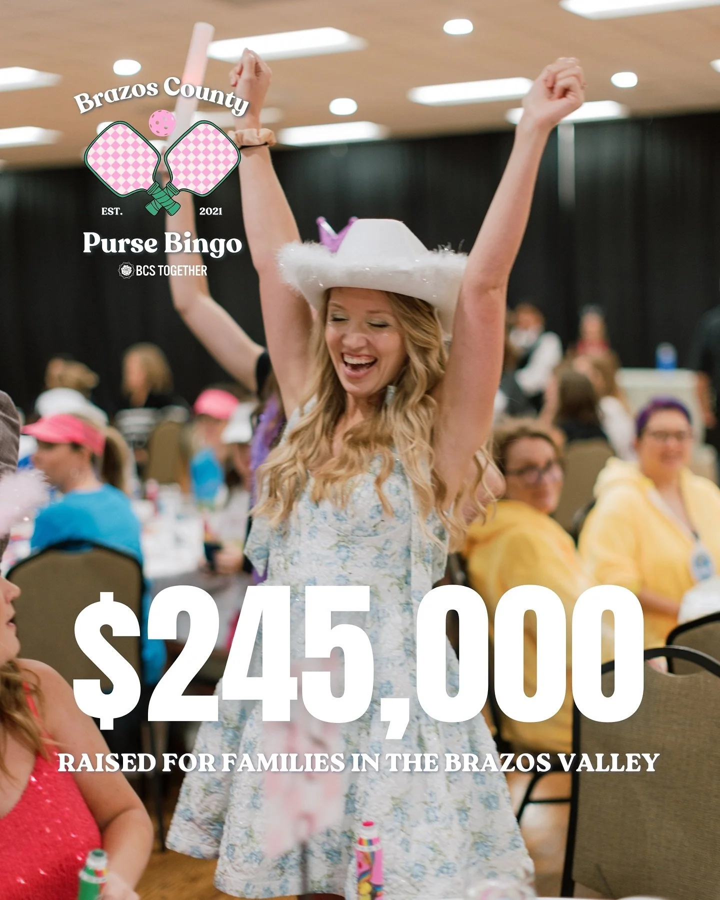 Brazos County Purse Bingo was unforgettable! ✨ The energy, the giving, and the love for kids and caregivers made it a night to remember.

Together, we raised $245,000 to support foster, adoptive, and kinship families right here in Brazos County.

A h