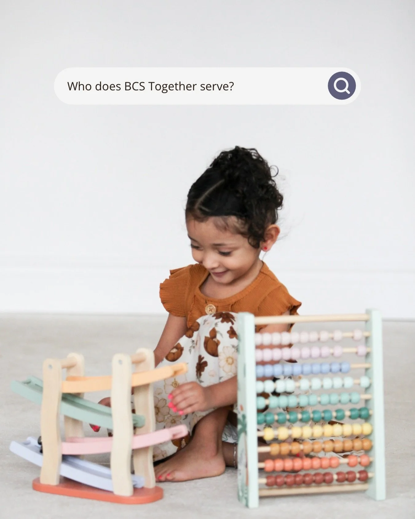 At BCS Together, we serve foster, adoptive, and kinship families, as well as CPS-referred families, caseworkers, and CASA volunteers. 

Our goal is to strengthen the child welfare ecosystem by surrounding caregivers and professionals with the support