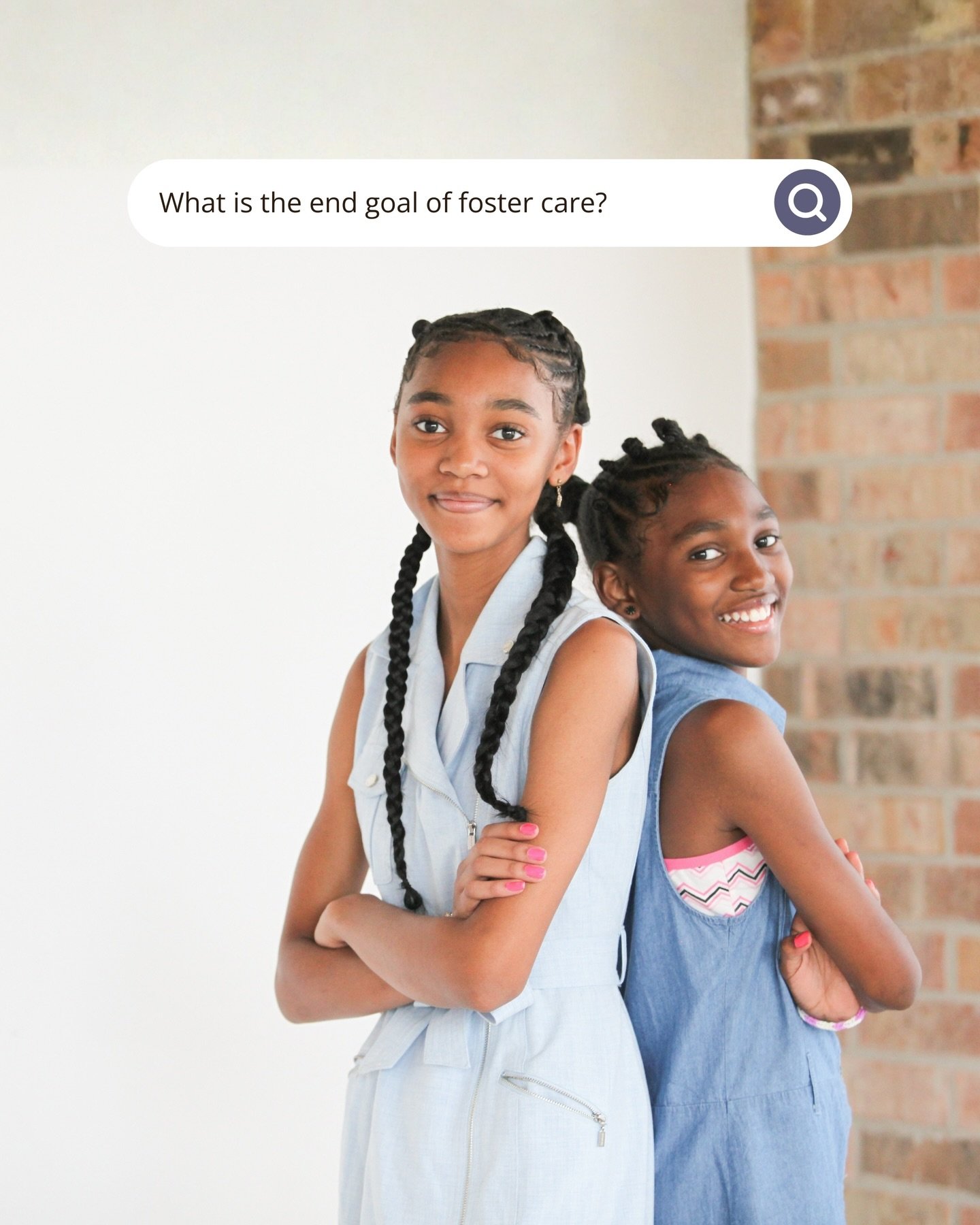 🏠 Reunification is the goal.
🙏 Restoration is the prayer.
✨ Permanency is the priority. 

We believe EVERY CHILD in the foster system should have a well-supported, permanent home where they are safe, valued, and loved, whether that&rsquo;s through 