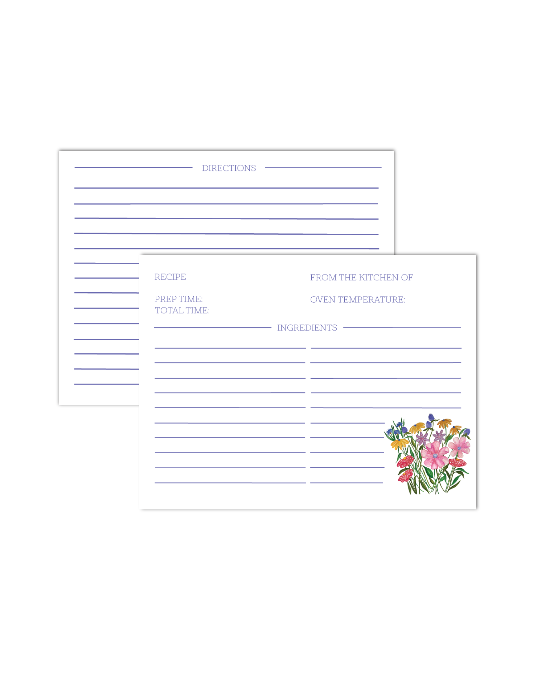 Virginia Garden Recipe Cards  - Set of 10