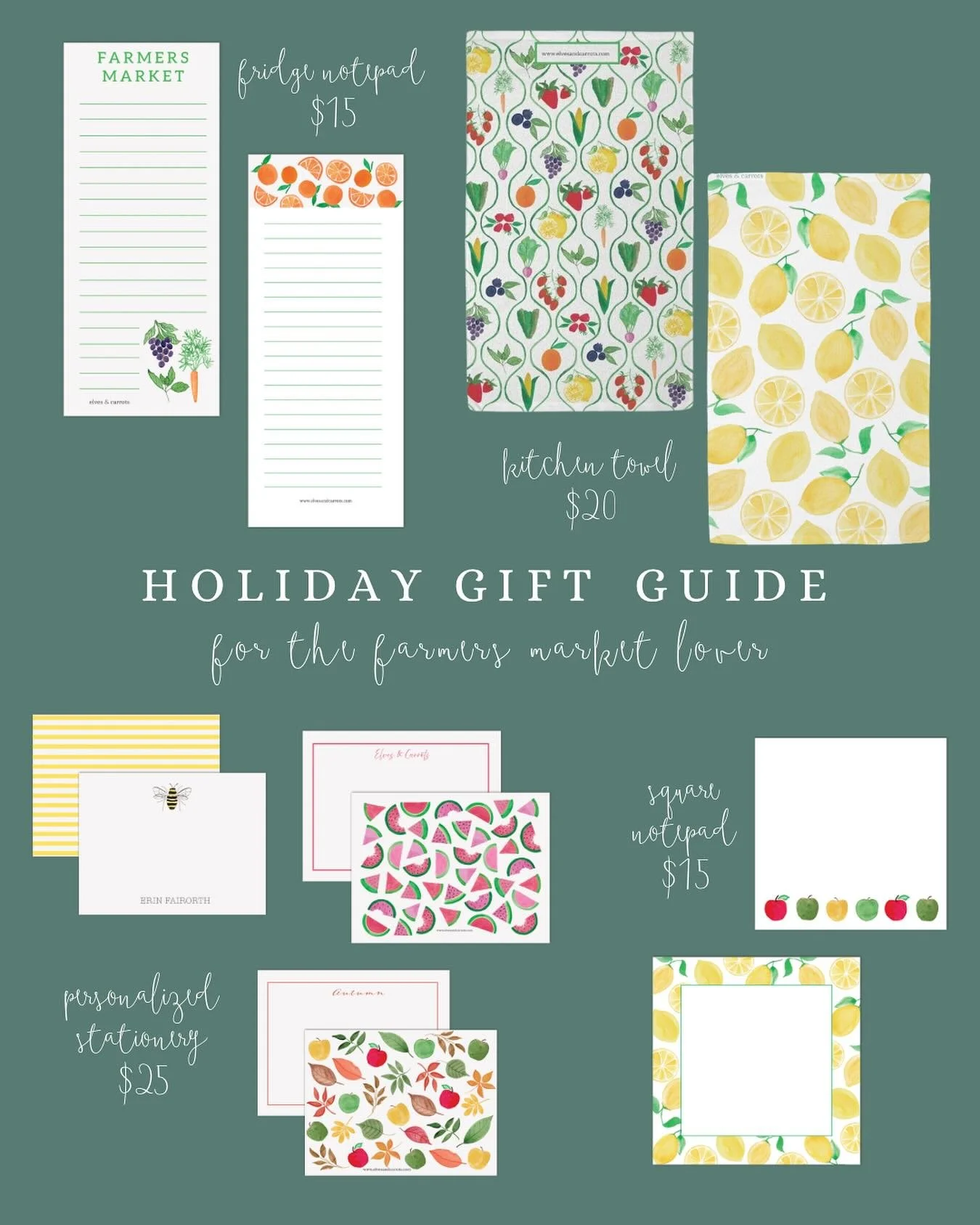 We love to shop local! 🥕🍇🥬 Did you know our first artisan market was the Charlottesville City Farmer&rsquo;s Market? We love seeing community members come together to support small and local farms. 

For the farmer&rsquo;s market lover in your lif