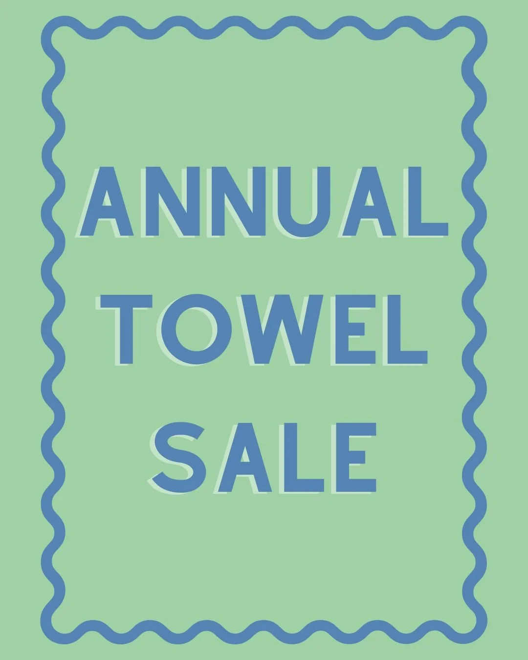 President&rsquo;s Day Sale! 30% off towels all weekend long! 🤍