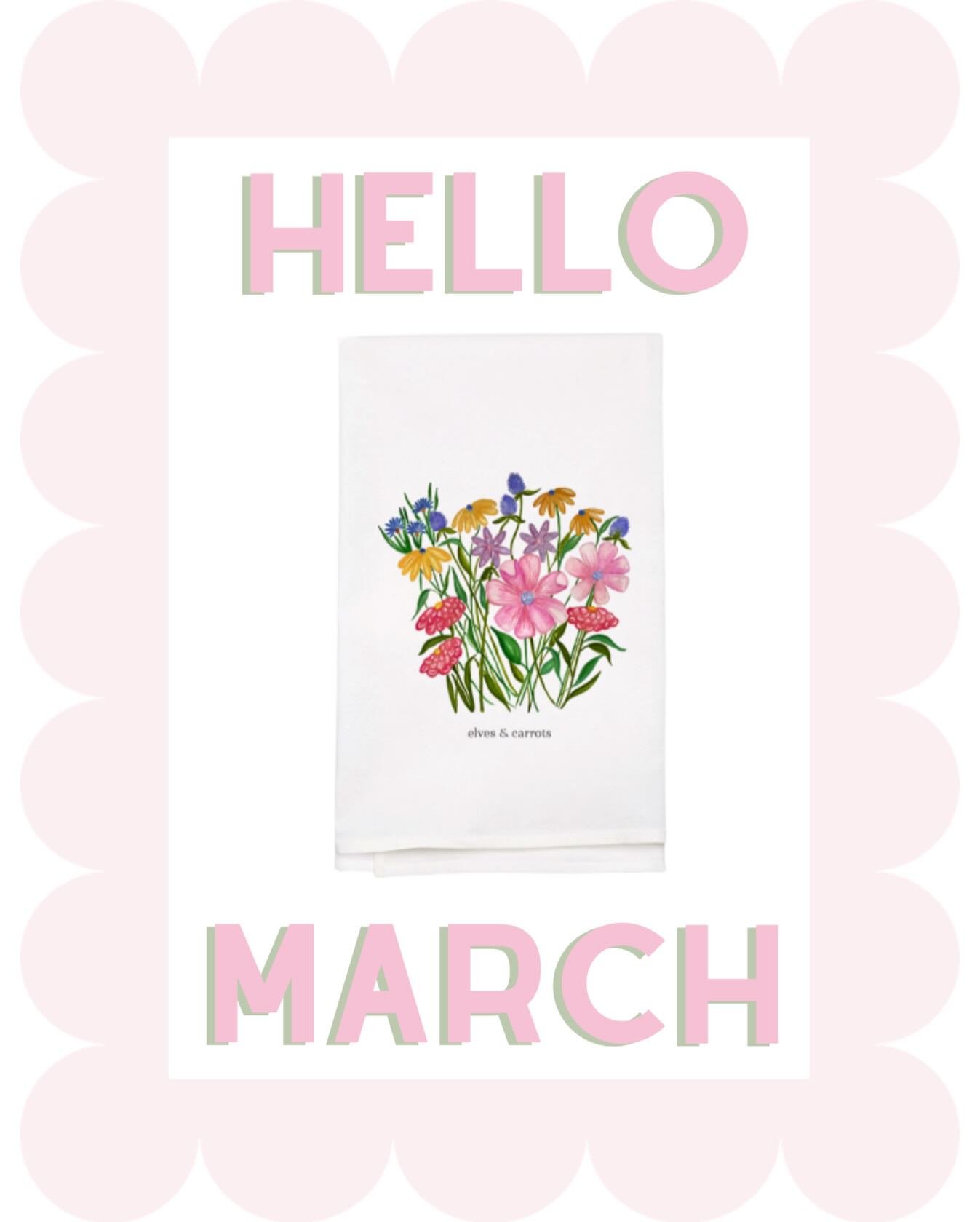 Welcoming Spring with open arms! 🌷 
Anyone else eager to change over their towels and decor in anticipation of warm weather, fresh flowers, and the sounds of spring?? We are dreaming of our summer garden in full bloom!