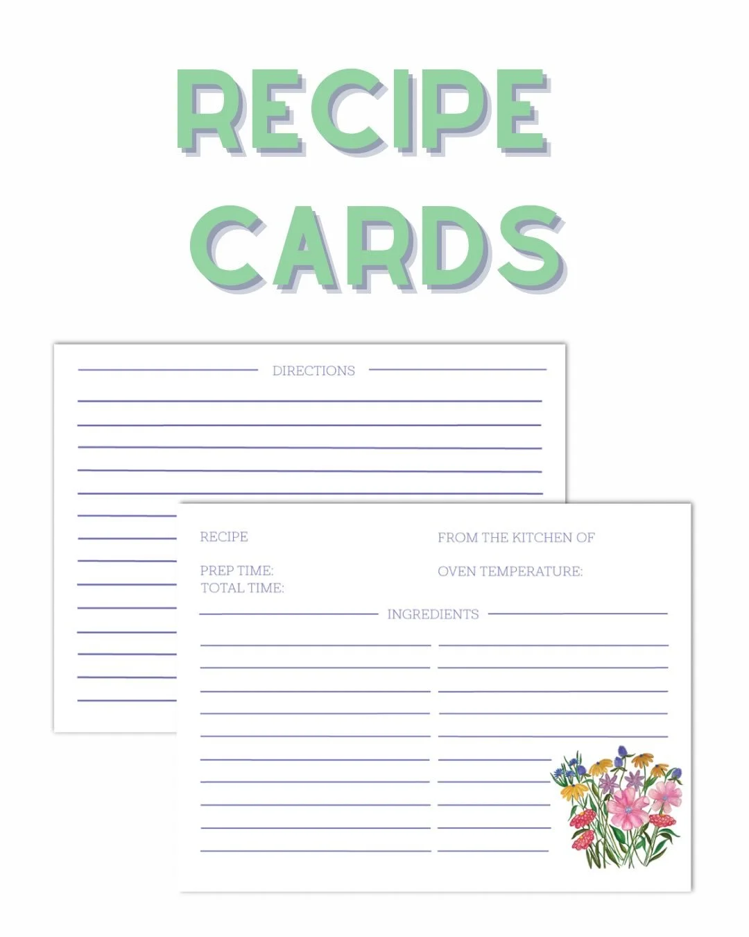 The newest addition to the Elves and Carrots collection: recipe cards! 

For both of us, we loved receiving passed down recipes for our bridal showers. Now, I (Erin) love to include a recipe card when sharing a meal or baked good with others. 

Shop 