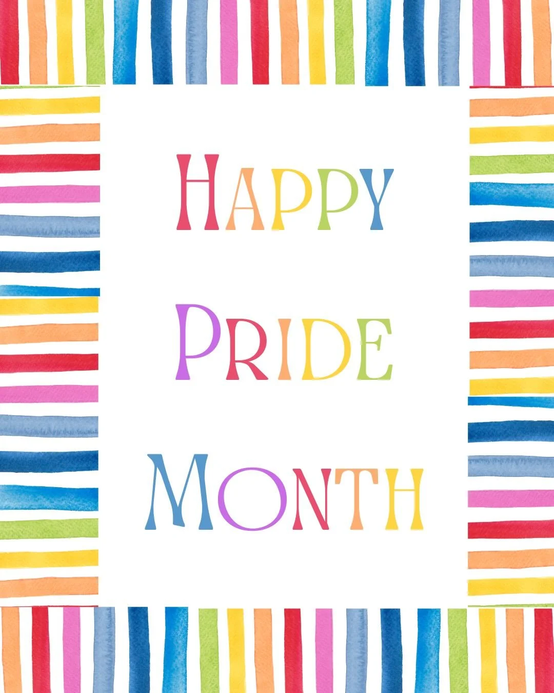 Happy June, happy PRIDE! 
❤️🧡💛💚🩵💙💜🩷