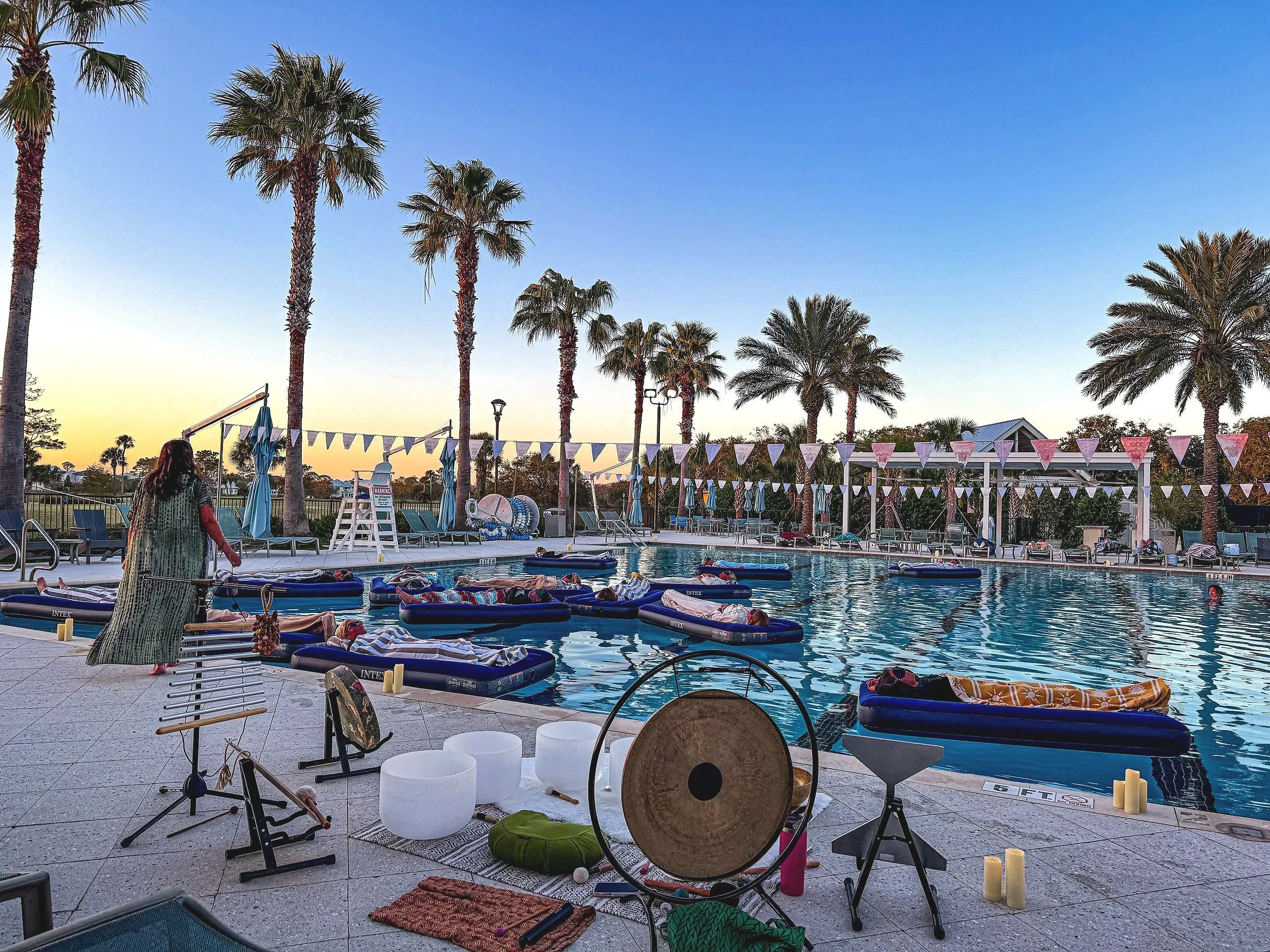 “Floating Soundbath meditation in Atlantic Beach”