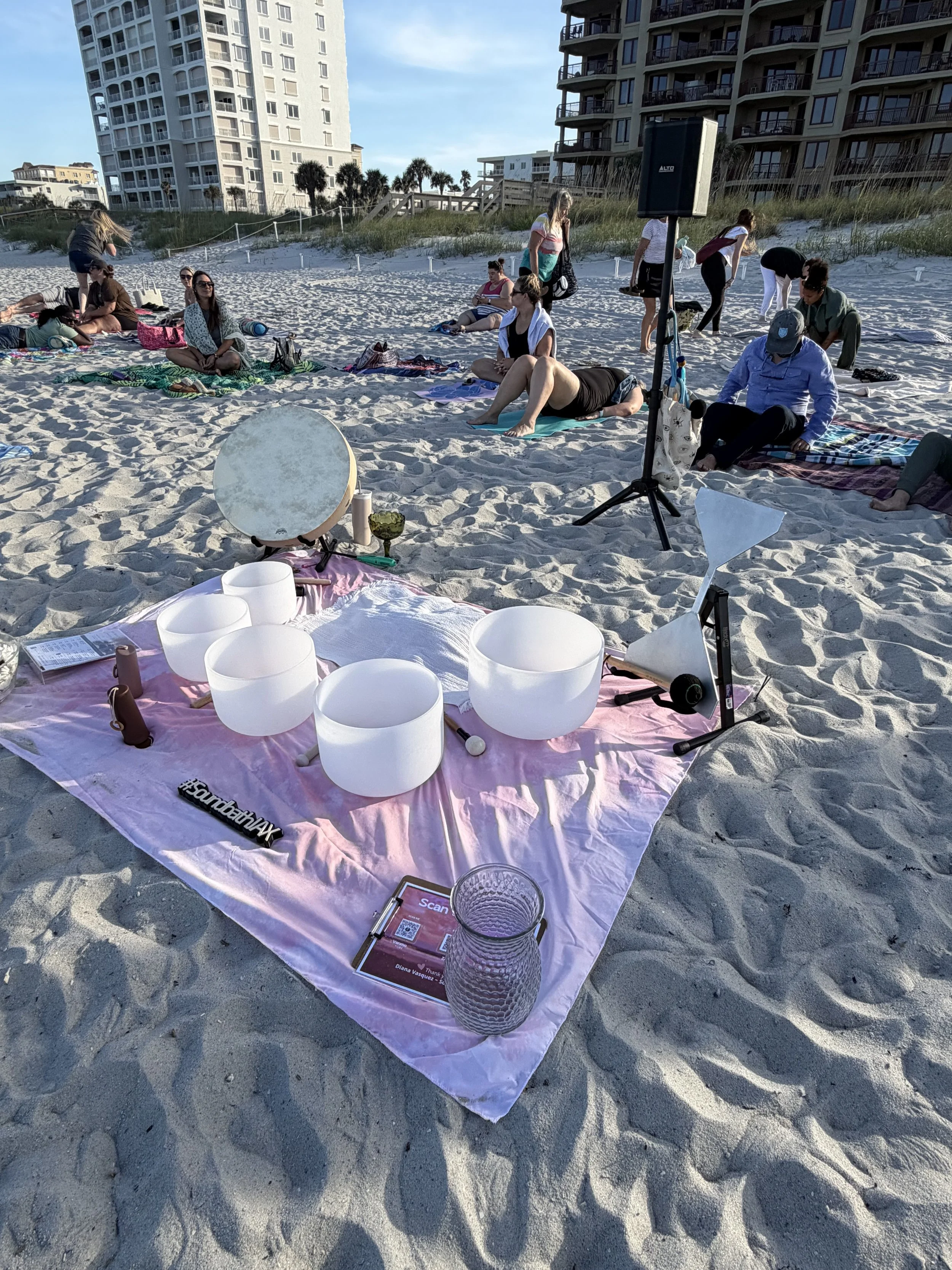 Annual Community Oceanside Sound Bath for Visit Jacksonville - Explorers - 200 in attendance