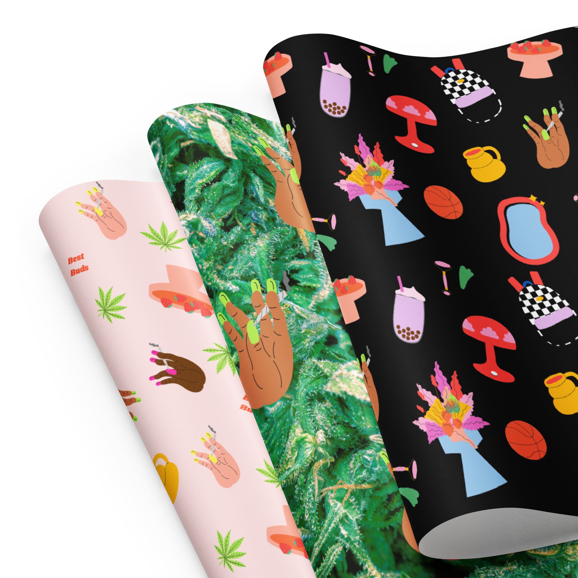 Weed Wrapping Paper Sheets