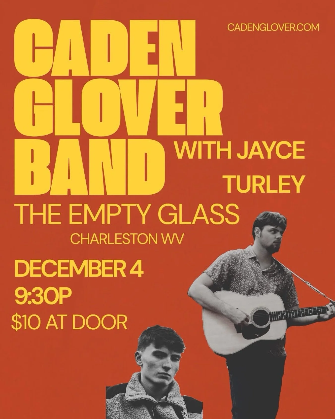 Buckle your seatbelts, folks. Caden Glover and I are coming at you 200MPH for the first time in a long time.
🔥🔥🔥
 I&rsquo;m so excited I can barely keep it together! See y&rsquo;all at The Empty Glass December 4th!