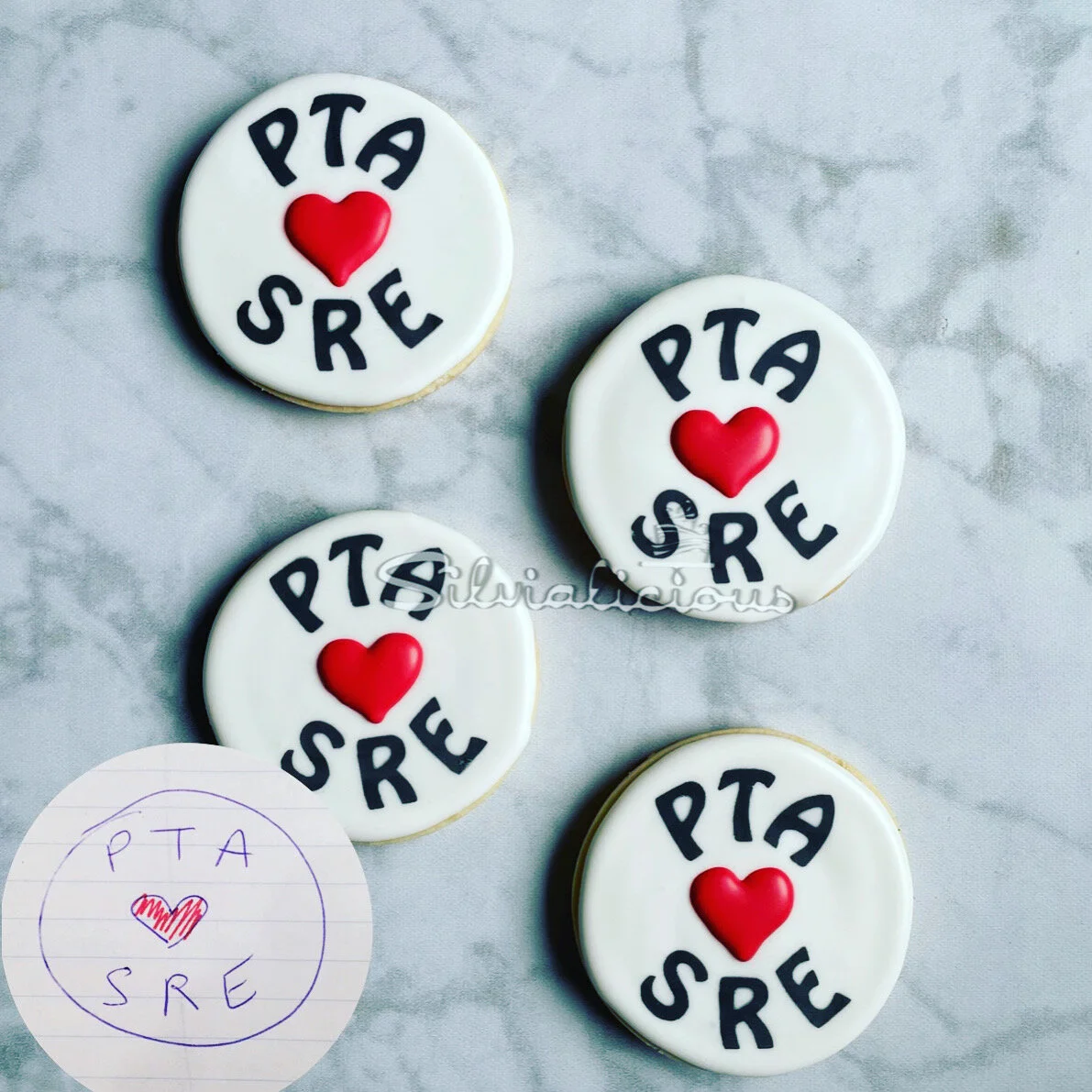 PTA school logo Cookies
