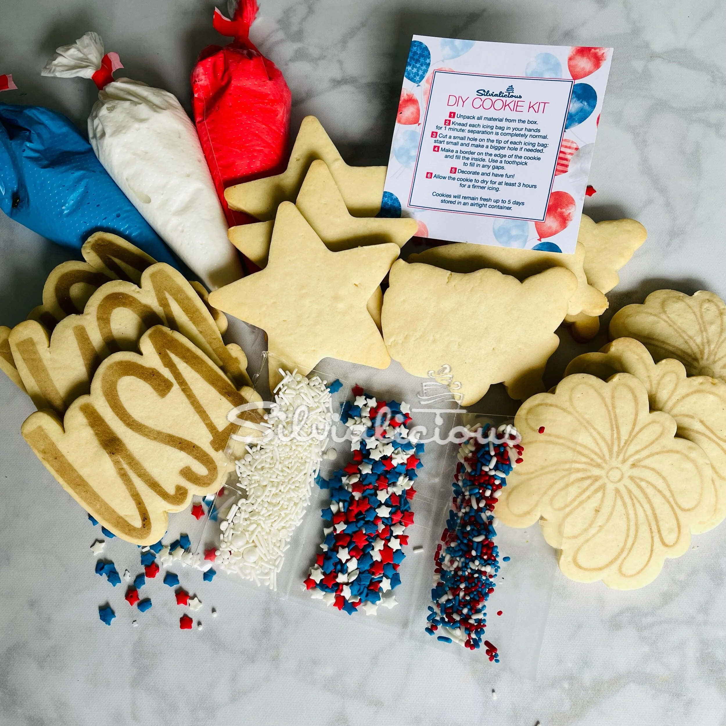 4th of July Cookie kit