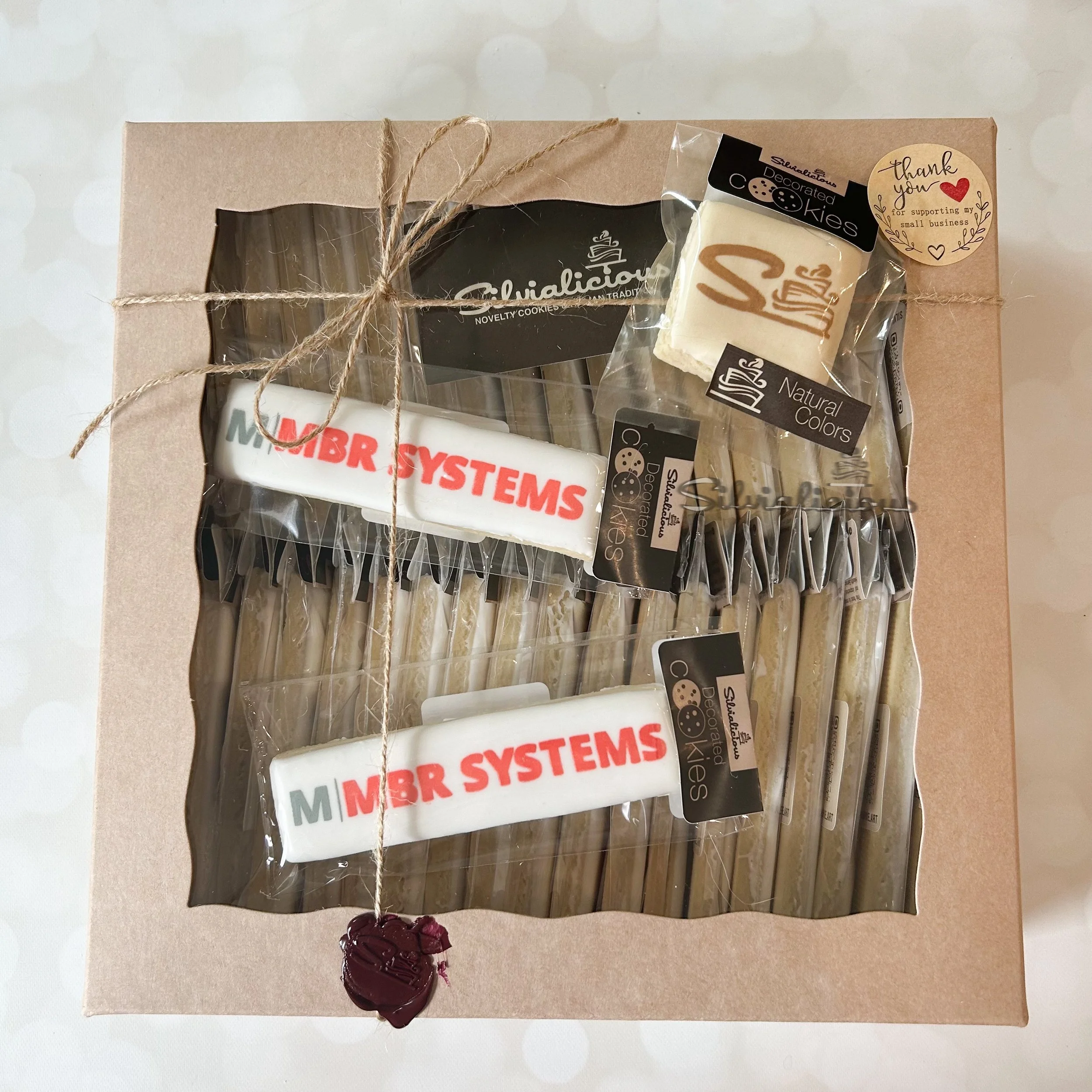 Corporate Cookies Elegant Packaging