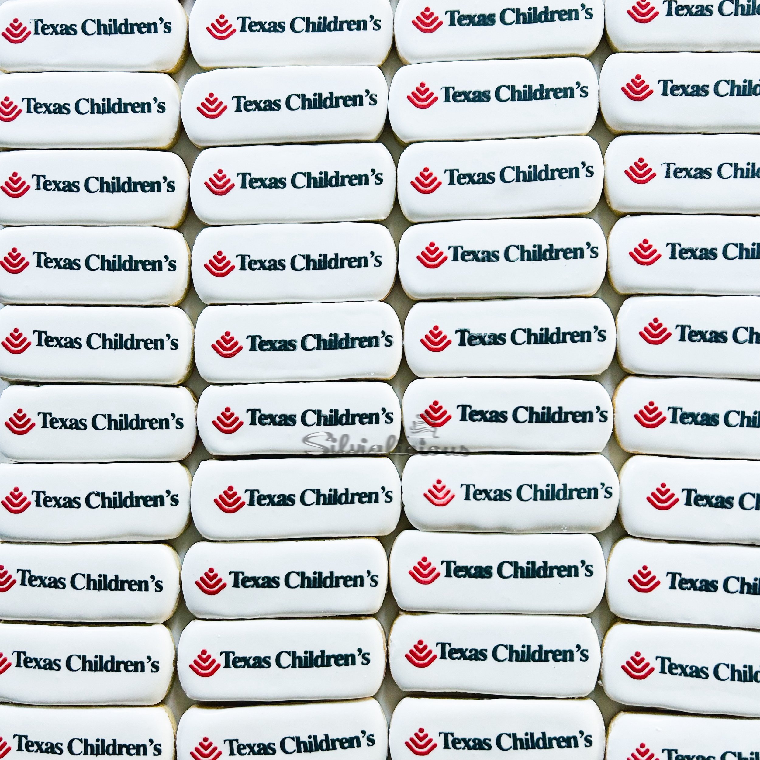 Texas Children's logo cookies