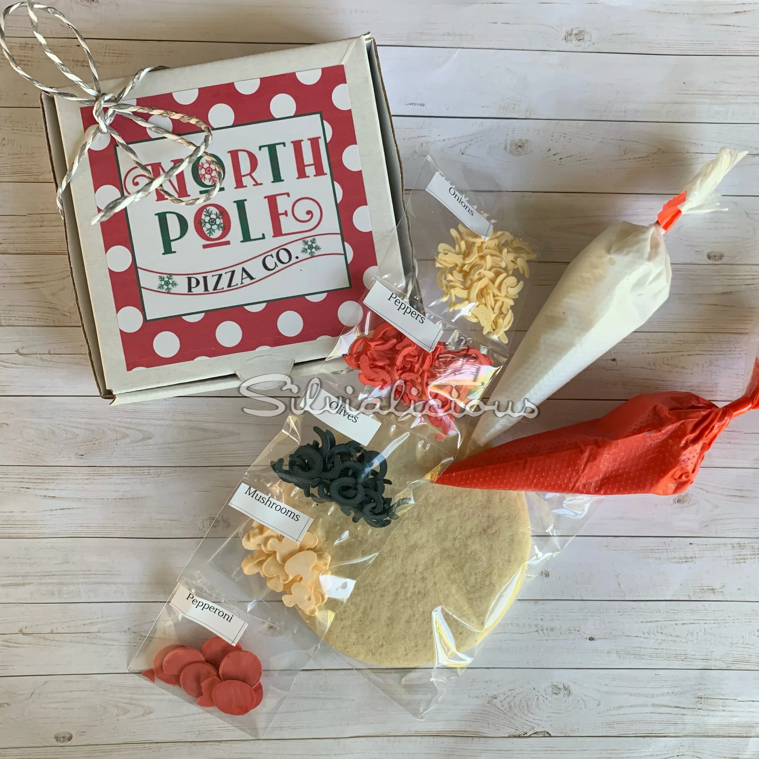 North Pole Pizza cookie kit, to keep Santa's helpers busy