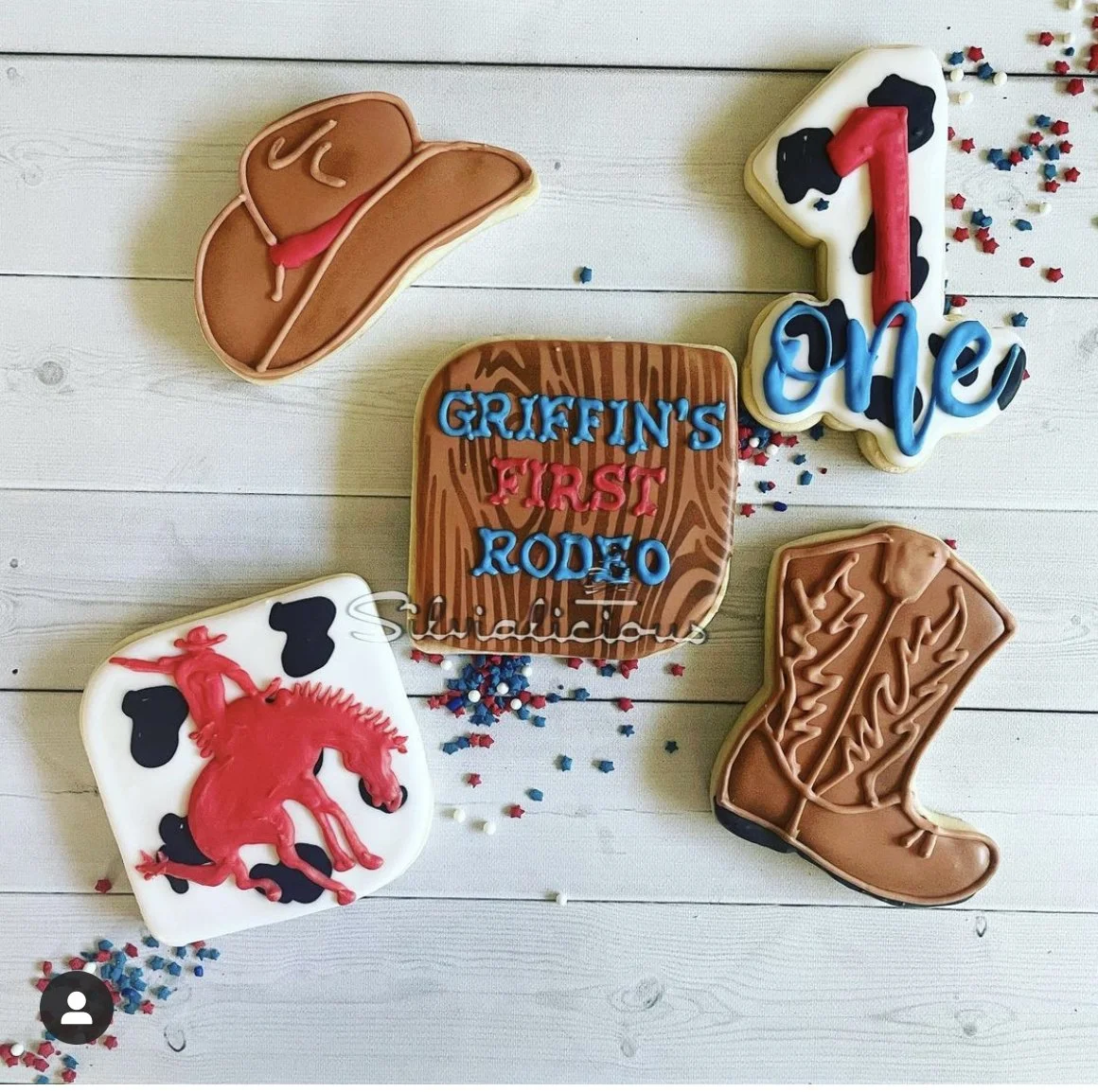 Baby first rodeo cookie