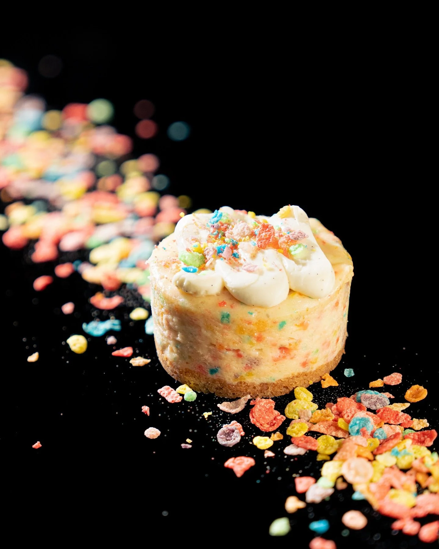 Blast off to the edge of the universe with a bite of one of our Fruity Pebbles cheesecake minis! It&rsquo;s the perfect size to get your fix of something sweet 🥣🍰

#fruitypebbles #cheesecakelover #cbusbakery #cbusfoodie #breakfastfordessert