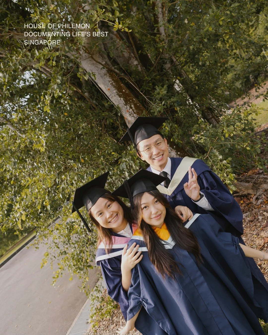 caps tossed, sunlight spilling through the trees &mdash;
the years of late nights and quiet faith all leading to this.
a celebration not just of achievement,
but of the people who made it possible.

photography: @houseofphilemon.co

#houseofphilemon 