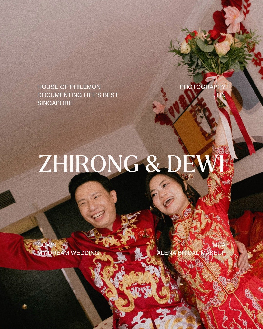 a day of joy, colour, and heritage &mdash;
door games, blessings, and laughter spilling through every corridor.
for zhirong &amp; dewi, it was a celebration of both roots and renewal &mdash;
a love story written in red and gold.

couple: @timolly733 