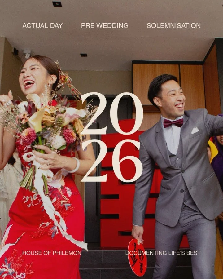 the year may be slowing,
but the stories keep arriving.

we&rsquo;re continuing to receive bookings for 2026 &mdash;
weddings, proposals, solemnisations, and family milestones.

if you&rsquo;re planning something meaningful in the year ahead,
we&rsqu