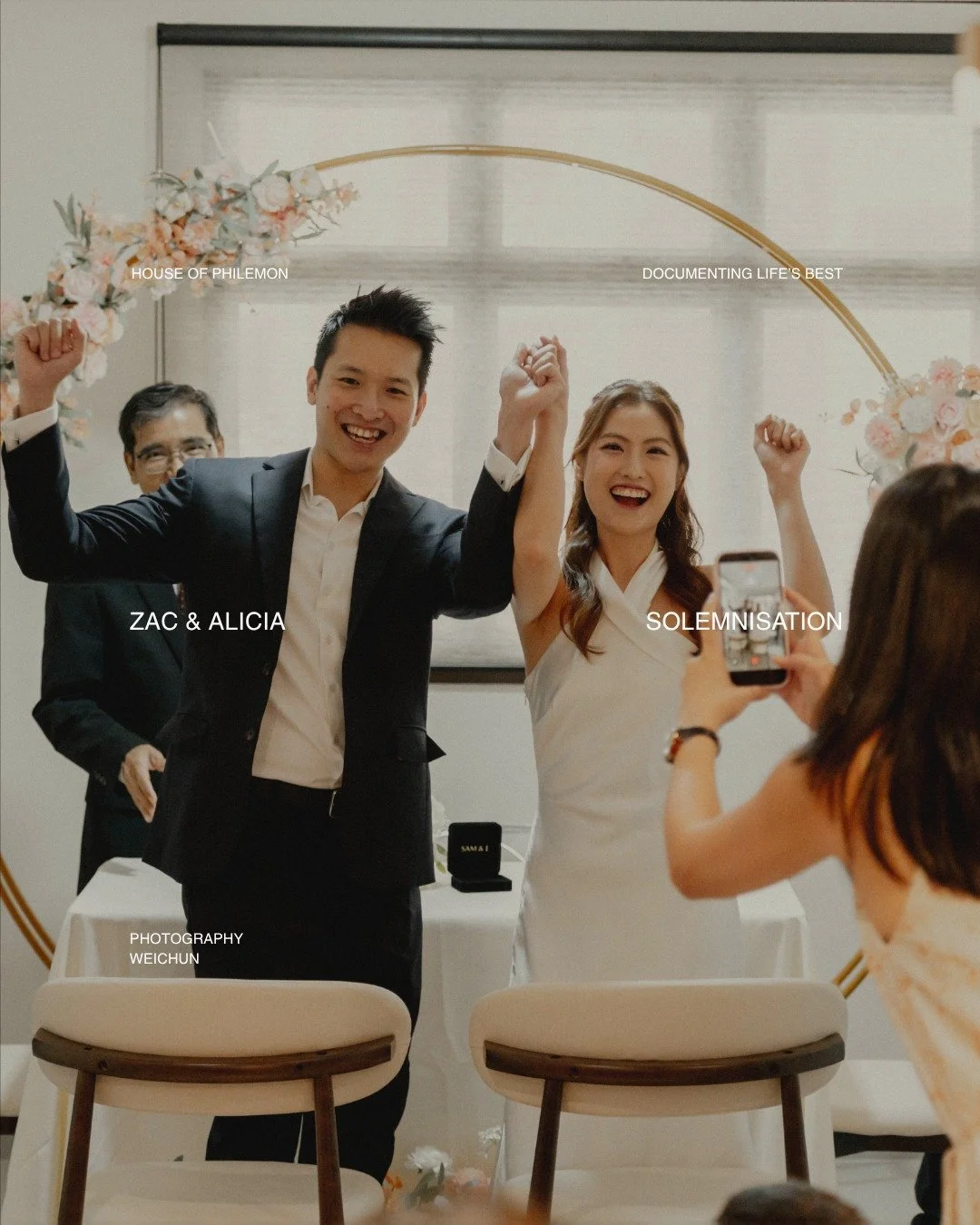a solemnisation held close. 
alicia and zac, surrounded by family, laughter, and the warmth of home. 
there were quiet glances, easy smiles, and little pauses worth remembering. 
not grand, just deeply present. 

@gmmmming @aliciacsx