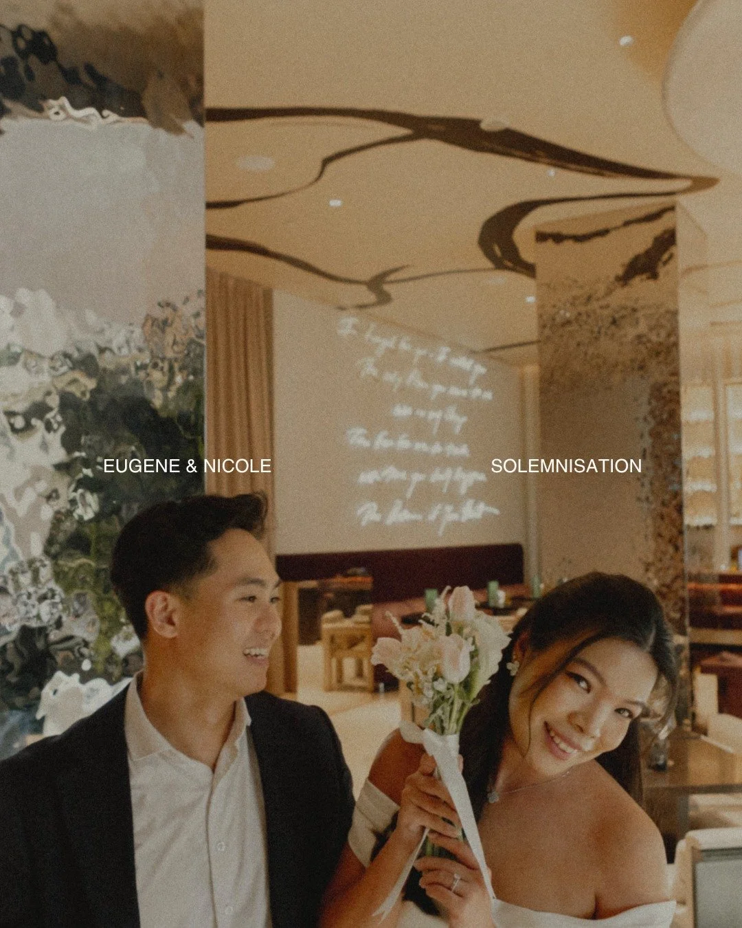 some days are beautiful because they stay close. 

eugene and nicole&rsquo;s solemnisation was full of soft light, quiet laughter, and family near. 
the kind of day where every small gesture had room to be seen. 
a hand, a look, a flower held gently 