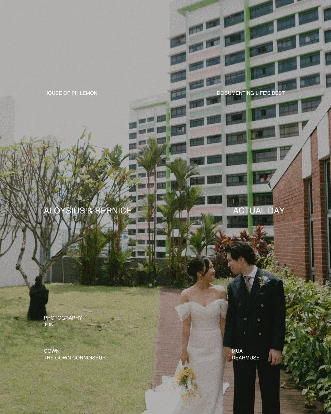 some weddings carry a stillness beneath the joy. 

for aloysius and bernice, it was there in the worship, the vows, the way they looked at each other. 
a church, a cross, a room full of people bearing witness. 
simple, sacred, and tenderly remembered