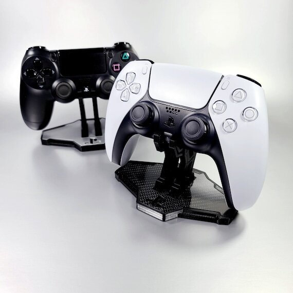 Custom Display Stand for PS5 PlayStation 5 DualSense and PS4 Controllers