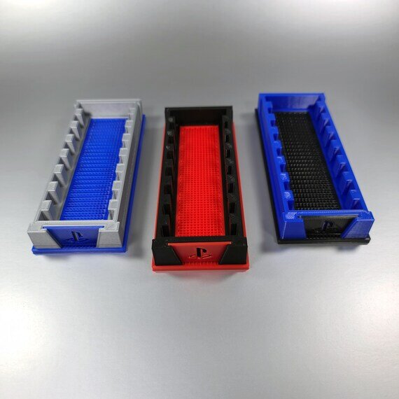 Custom PlayStation 1 and 2 / PS2 PS1 / Memory Card Holder Organizer