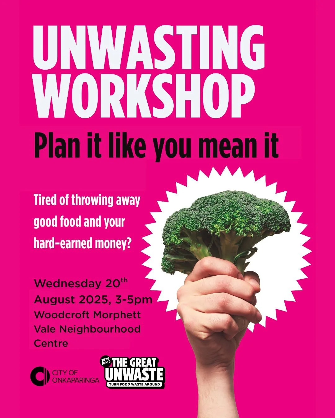 Tired of throwing away good food—and your hard-earned money?
I’m thrilled to be hosting a series of FREE, fun and interactive workshops with @cityofonkaparinga where you’ll learn how to plan flexible meals, shop with confidence,