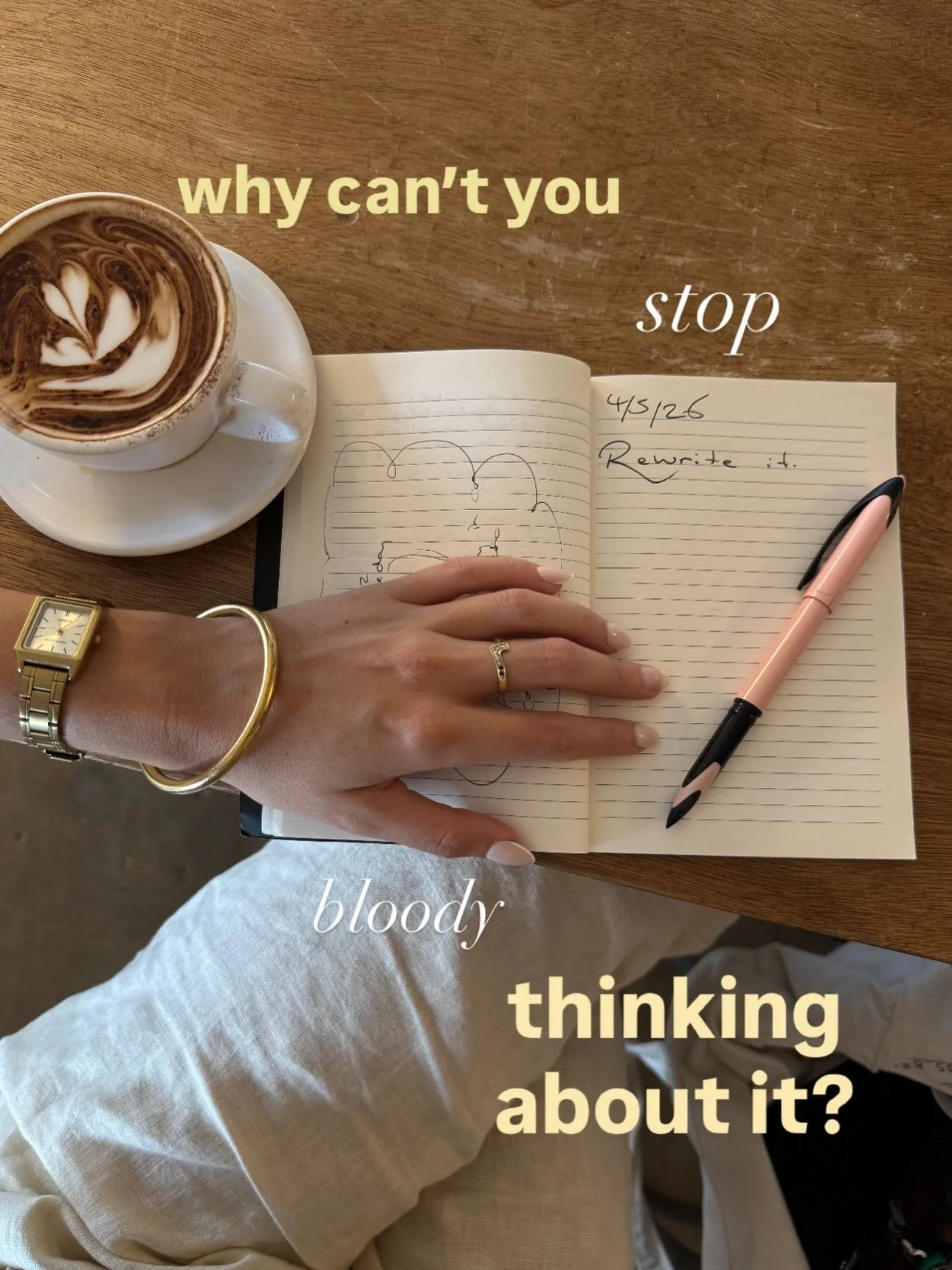 You&rsquo;re anxious spiralling for a (big) reason, my friend. 

If you&rsquo;ve ever thought: 
&ldquo;Why can&rsquo;t I get over this thing?
even though I know logically it&rsquo;s nothing to worry about/worrying doesn&rsquo;t help/i&rsquo;m sick of