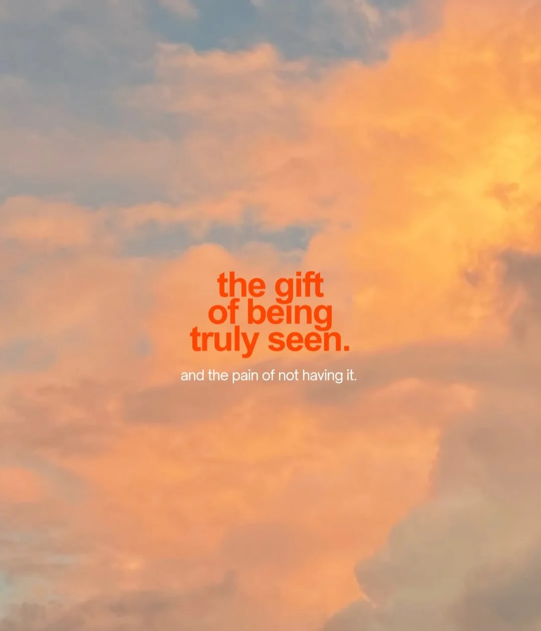 What do we do when the people who should deeply understand you, don&rsquo;t? 

If being seen and understood is a sore spot for you, here are some questions I would want you to ask yourself, from a fellow big feeler who&rsquo;s spent years spinning my