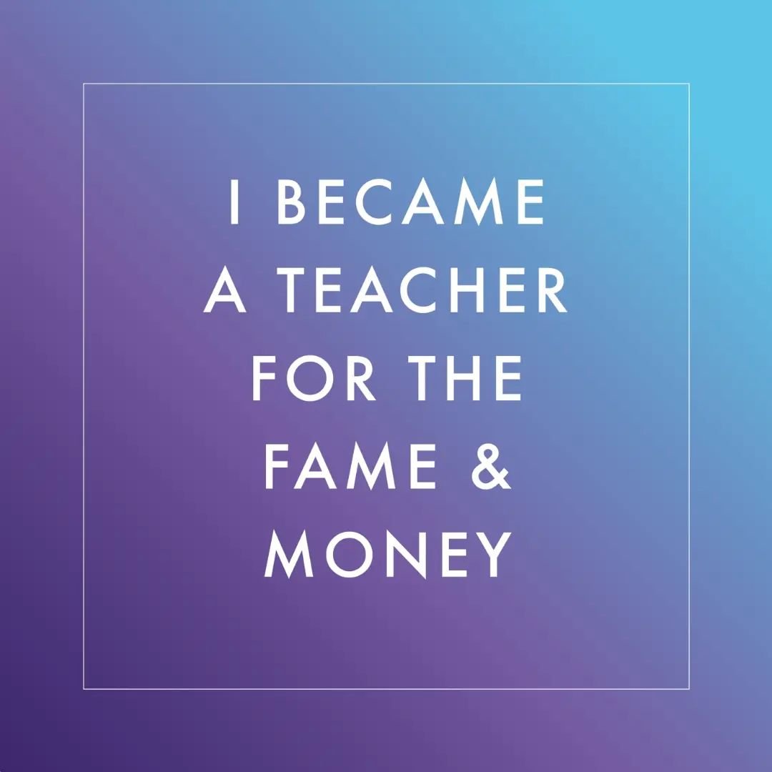 Where fame and fortune meet, said no teacher ever. What inspired you to pursue a role in education? 🤔🧑&zwj;🏫
.
.
.
#teachbetter #teachergram #educationgoals #teachersfollowteachers #teachersmatter #education #career #careergoals #teachinginspirati