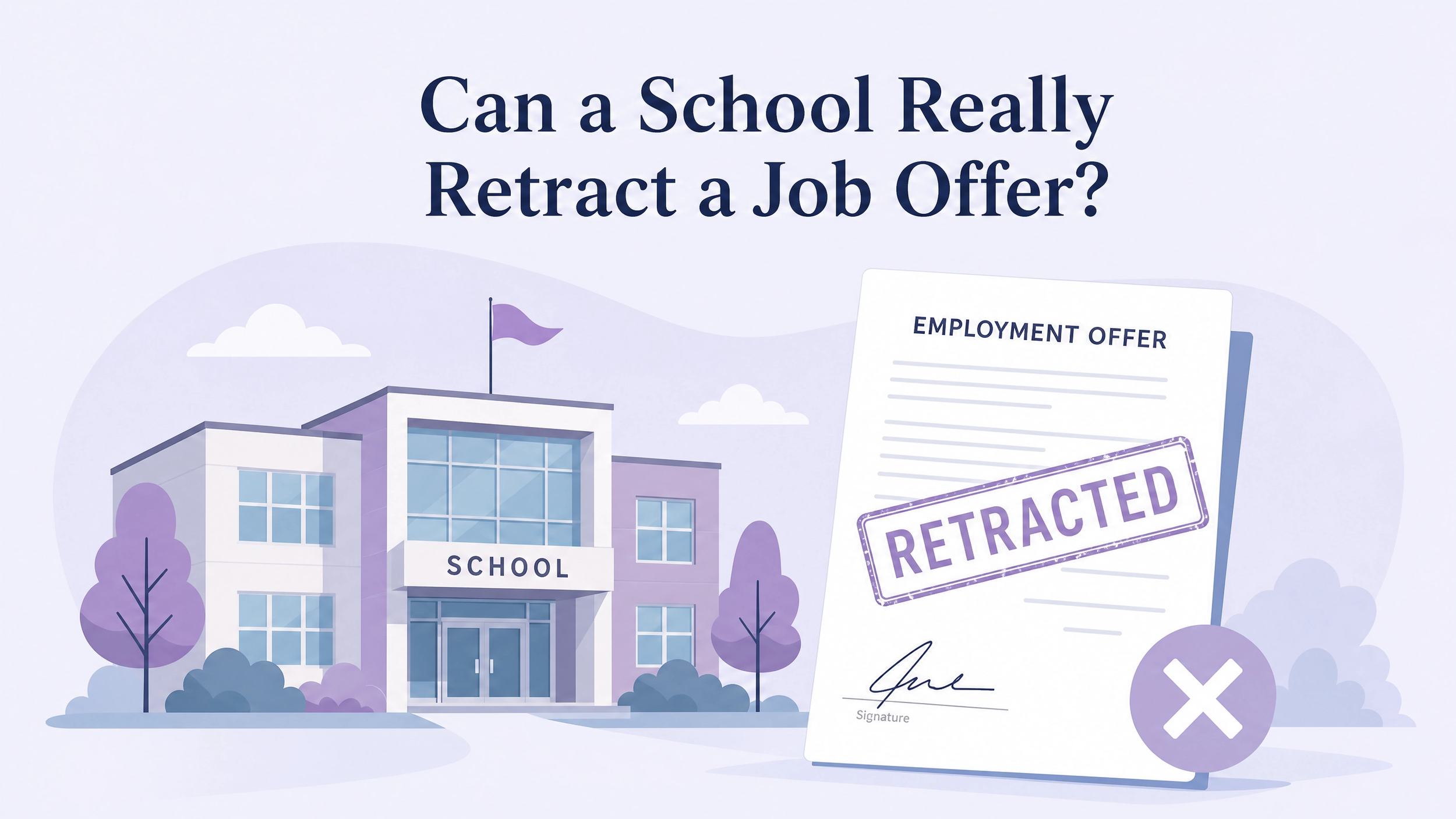 Can a School Really Retract a Job Offer?