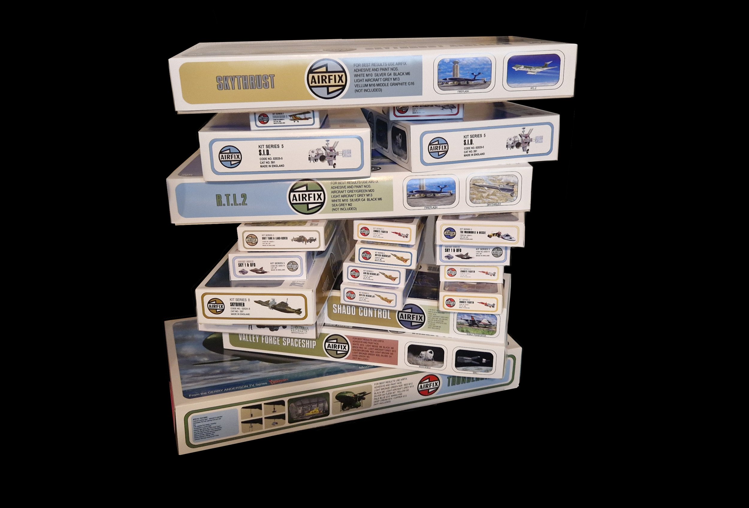 Samples of physical  'What If Fantasy Kit boxes' for sale. 