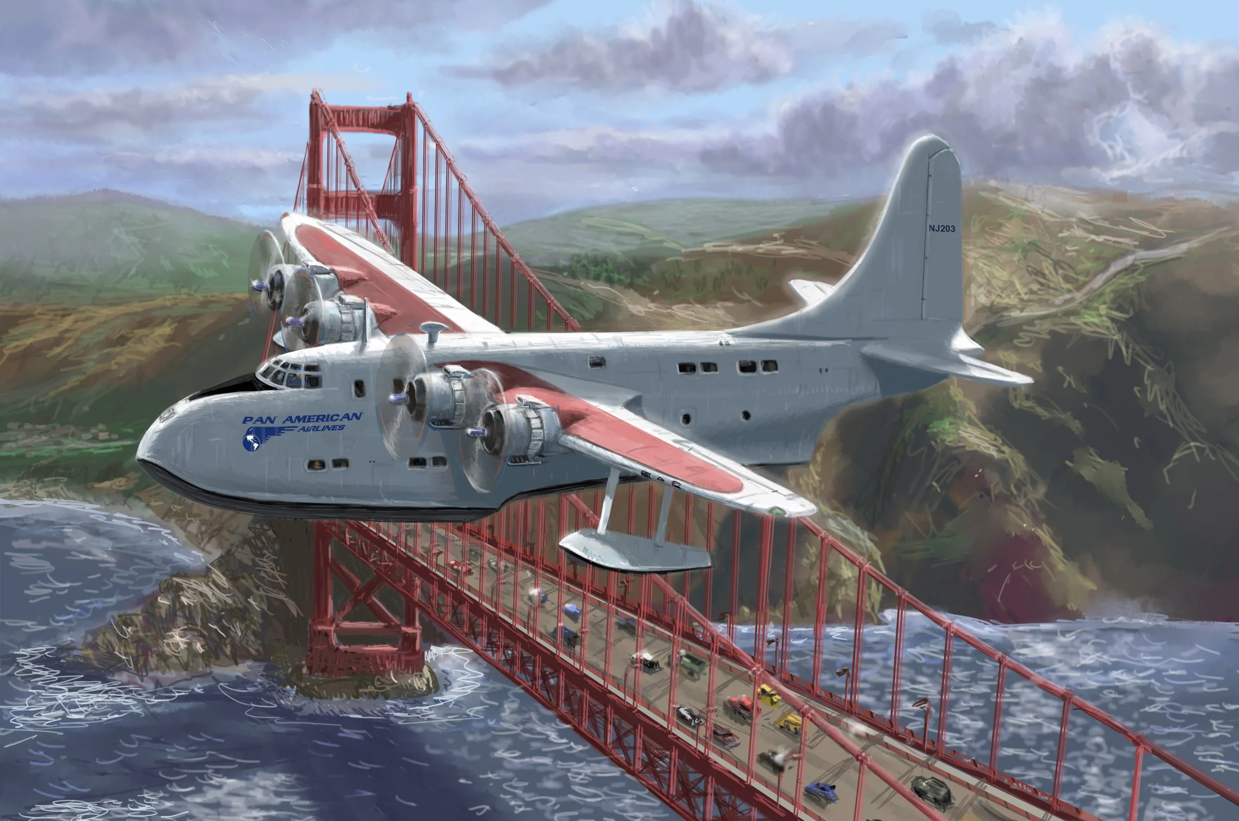 Pan Am 'Short Solent' - based on the scene in 'Raiders of the Lost Ark'. 