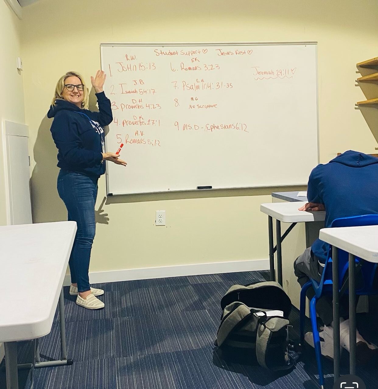 Shoutout to Ms. D!🗣️ @danielle_duyon is our Student Support Coordinator and we couldn&rsquo;t be more grateful for the way she pours into these kids ❤️🙌🏽 

#christian #jesus #bible #god #faith #jesuschrist #love #christianity #church #christ #bibl