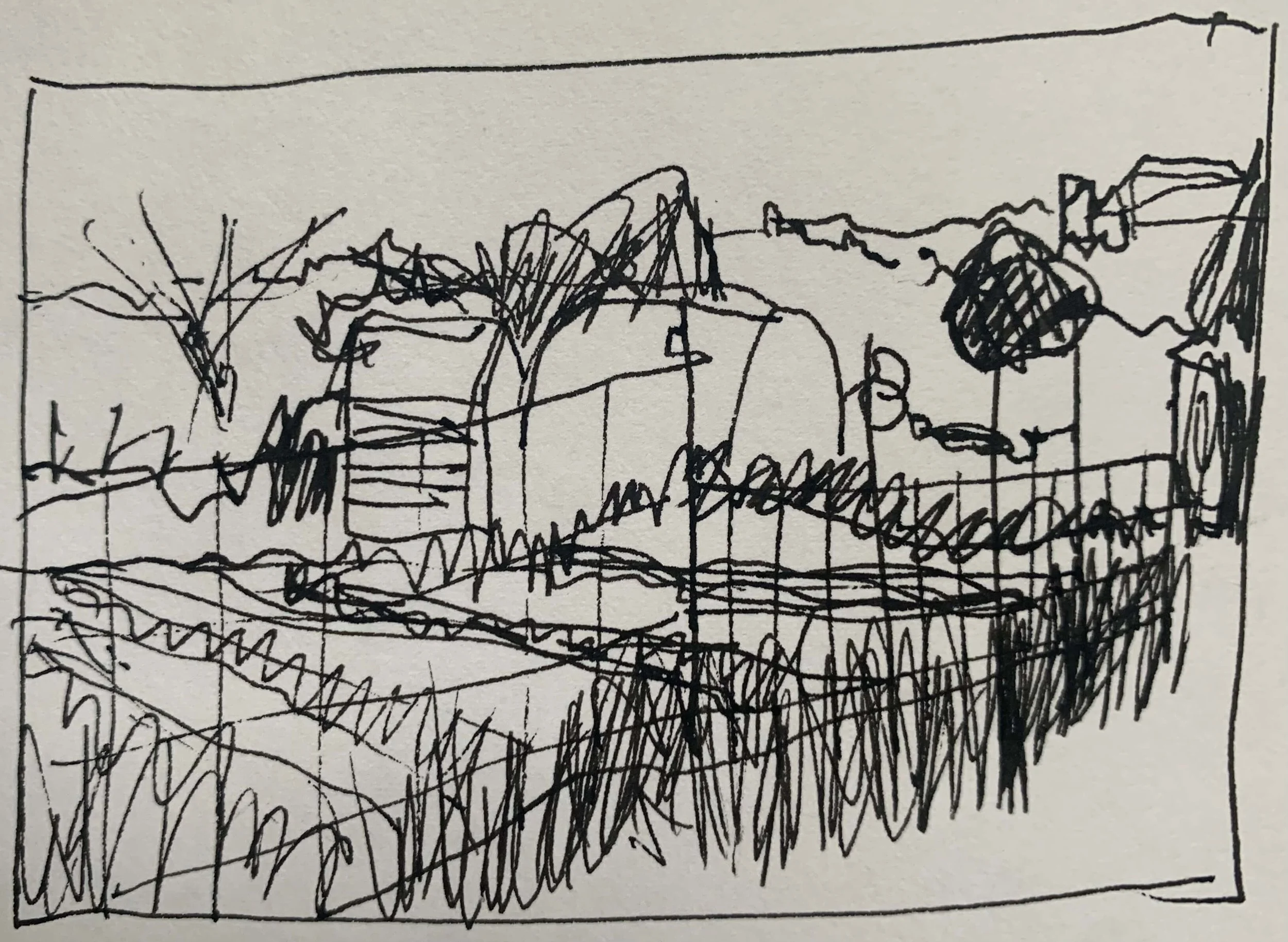 Across the fence (sketch)
