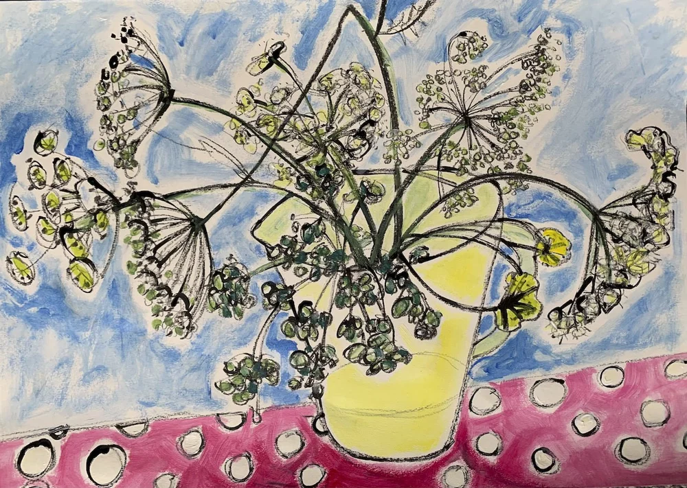 Ink, charcoal and acrylic