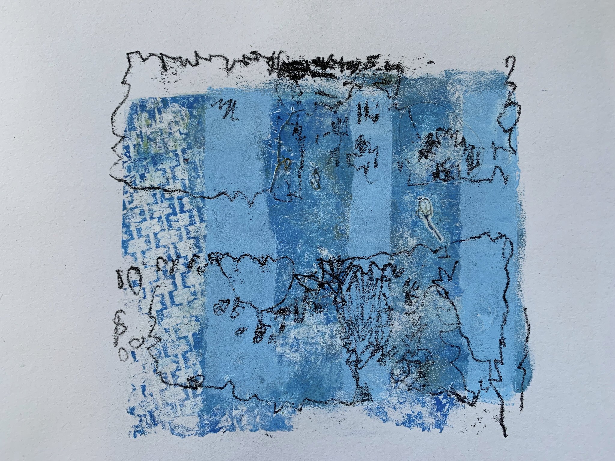 Gelli print and monoprint