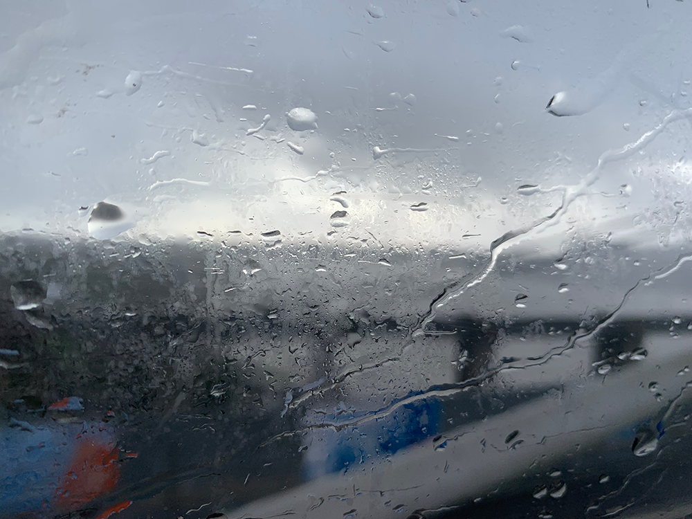 Rain over the Tamar