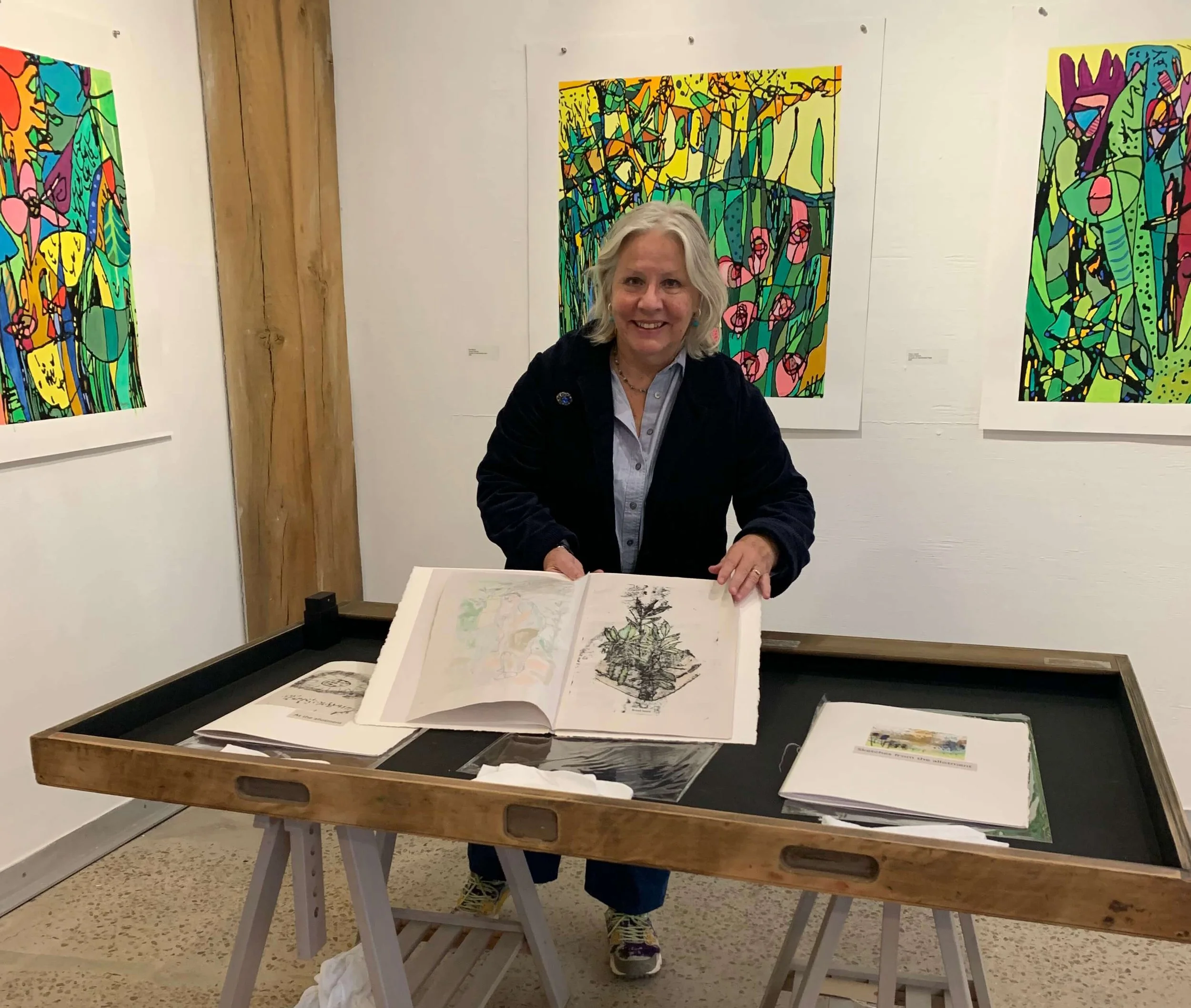 Me at the final show at Tremenheere gallery
