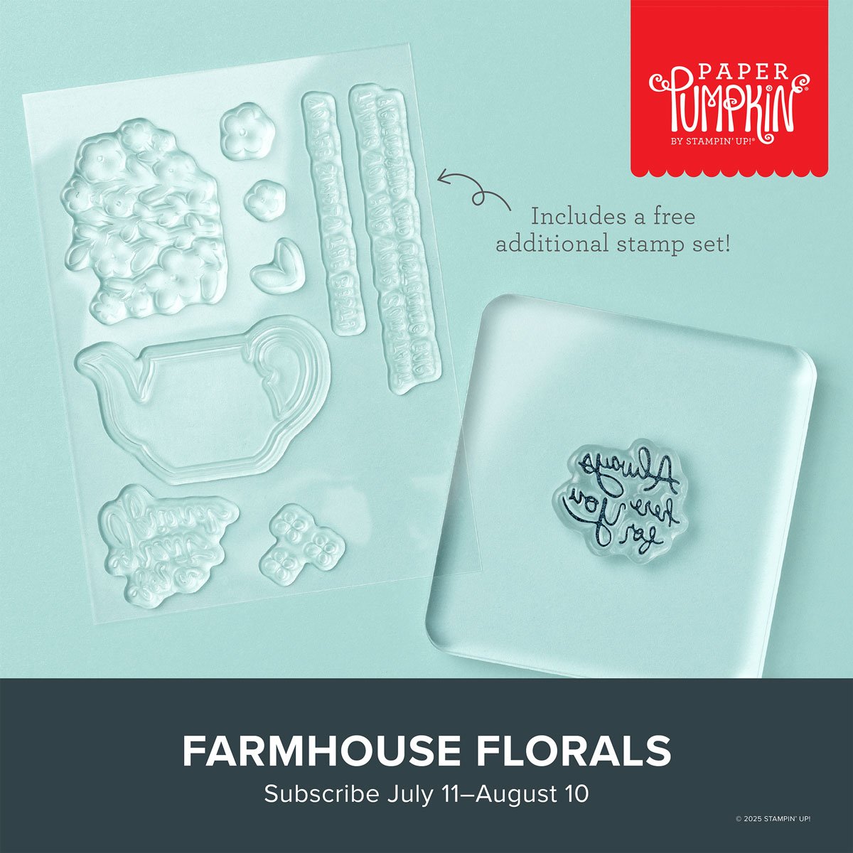 August Paper Pumpkin Subscription: Farmhouse Floral Card Making Kit Available Now