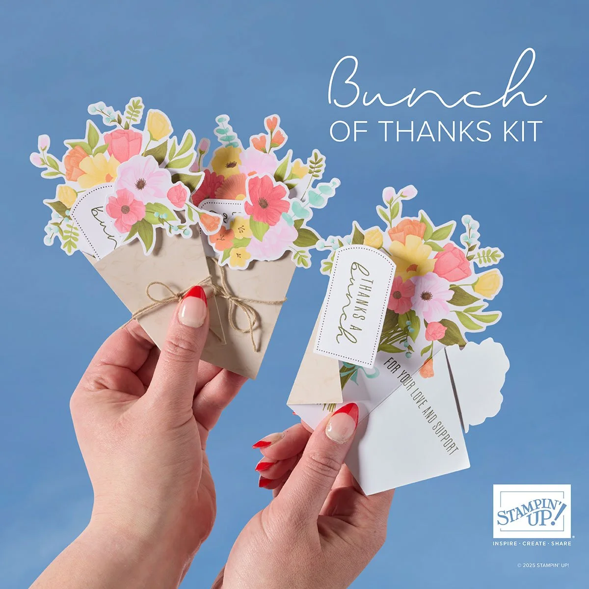 Make Cards With Zero Experience Using Stampin’ Up!’s Bunch of Thanks Kit